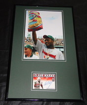 Willis McGahee Signed Rookie Card &amp; Photo Framed 11x17 Display TOPPS Miami - £55.52 GBP