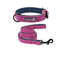 Personalized Leather Dog Collar With Anti-Lost Lettering For Dogs Of All Sizes - £27.80 GBP+