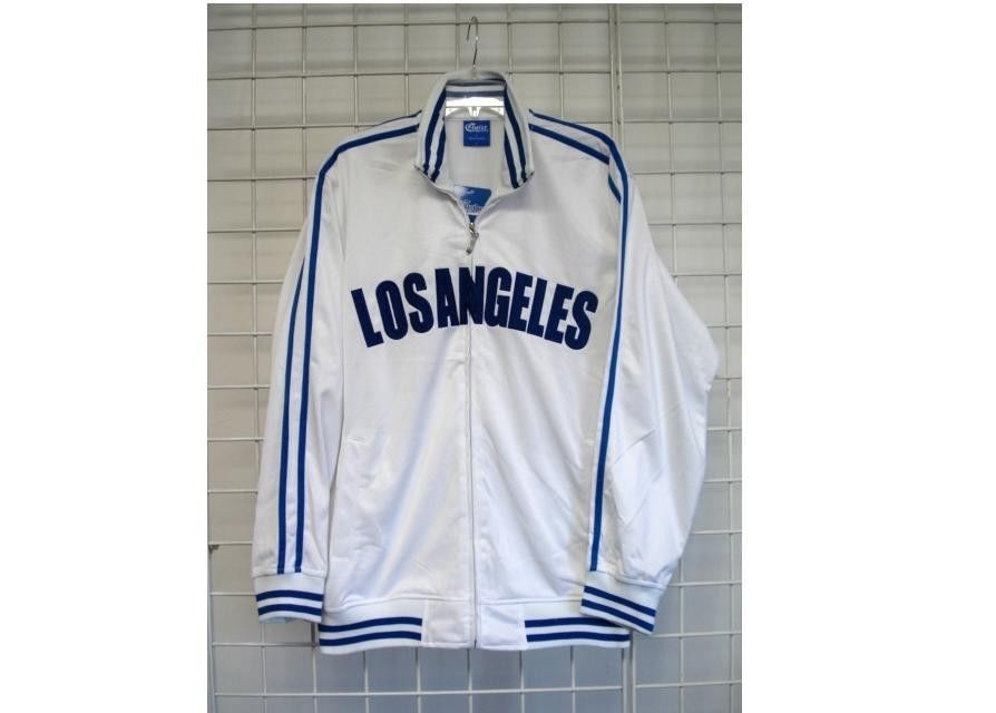 Los Angeles White Blue Track Jacket City of Los Angeles baseball jacket ... - $36.00