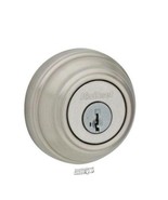 Satin Nickel Single Cylinder Deadbolt featuring SmartKey Security Microb... - $45.57 CAD