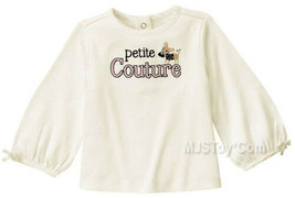 NWT GYMBOREE Girl Embroidered Petite Couture with Chihuahua T-Shirt 2T/3... - £10.21 GBP