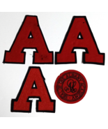 Cadet School Letter &quot;A&quot; Patch Lot Albany Academy c1950s Felt Black &amp; Red... - $19.99