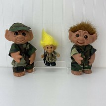Army Troll Lot (3) 2-Thomas Dam 9” Soldier Trolls 604 - 1 Russ 5” Soldie... - £70.39 GBP