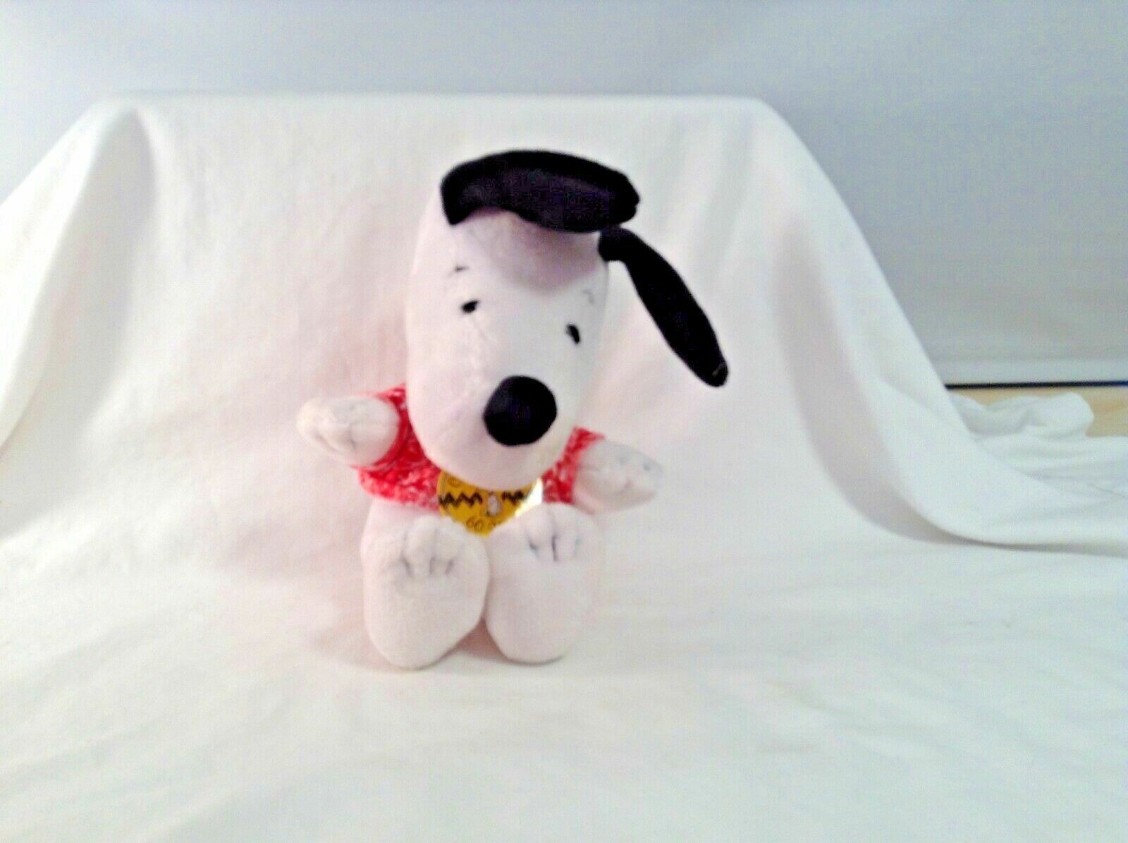 Dan Dee Dandee Peanuts Celebrates 60 years Plush Snoopy 7.5 in Seated Stuffed  - £7.98 GBP