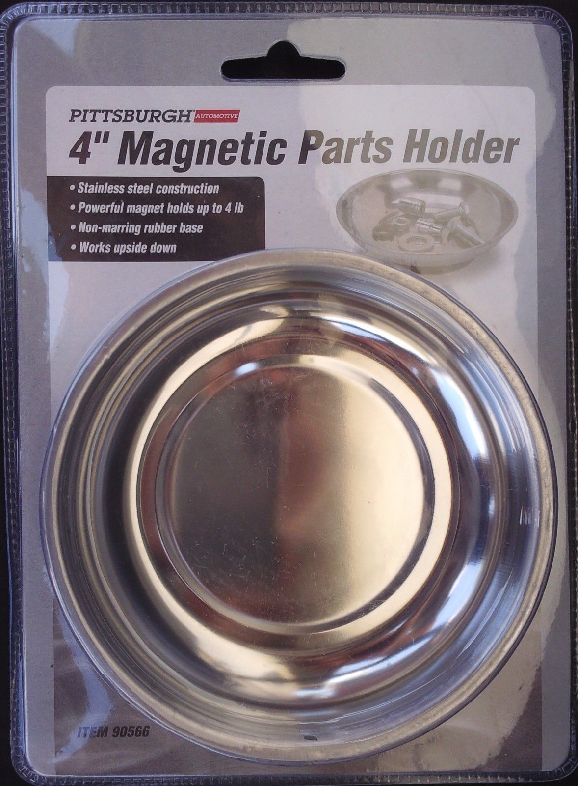 4" Magnetic Stainless Steel Parts Holder with Rubber base - $5.93