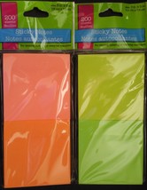 Sticky Notes Neon Colors 3”x3” 200 Sheets, Select: Colors - £2.11 GBP