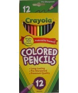 Crayola Colored Pencils Pre-Sharpened Premium Quality 12 Colors, 12 Ct/Pack - £2.28 GBP