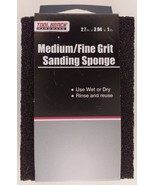 Sanding Sponge Dry &amp; Wet Abrasive Medium/Fine Grit 2.7&quot; X 3.9&quot; X 1&quot; - £2.32 GBP