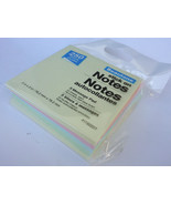 Stick On Notes 3&quot;x 3&quot; 250 Sticky Sheets 5 Pads/Pk Pastel Yellow Pink Blu... - £2.32 GBP
