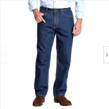 Kirkland Signature Men&#39;s Size 44X32 Blue Heavy Duty Relaxed Fit Jeans NWT - $17.99