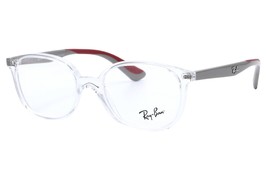 New Authentic Ray Ban Junior RB 1598 3832 Crystal Gray Kids Eyeglasses 47 W/Case - $59.00