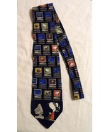 Peanuts Virtual Employee Silk Tie Snoopy Woodstock and computers - $9.99