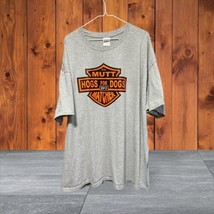Gildan Harley Davidson Hogs for Dogs T-shirt Sz 3XL Gray 2012 Adopt A Dog - £22.98 GBP