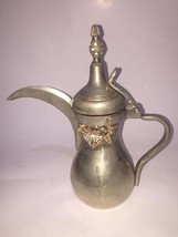 Vintage Stainless Steel arabic tea coffee pot dallah18-8 Korea made with... - $49.95