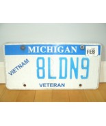 Michigan License Plate Vietnam Veteran #8LDN9 - $110.22 MXN