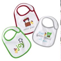 Carter&#39;s Little Just One You Christmas Bibs One Size - £10.34 GBP