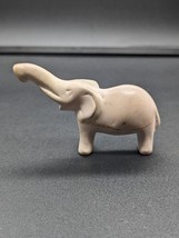 Hand Carved Soapstone Elephant Figurine  &quot;Lucky Trunk Up&quot; EUC - £9.16 GBP