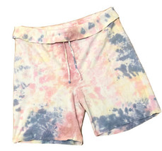 Old Navy Women&#39;s Plus Size 3X Ribbed Knit Foldover Waist Tie Dye Jersey Shorts - £11.65 GBP