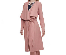 Dkny Draped-Lapel Trench Coat, Size 12 - £72.56 GBP