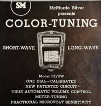 1932 Silver Marshall Color Tuning Advertisement Model 727SW McMurdo DWP9A - $558.63 MXN