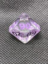 Transparent Clear D100 With Purple Numbers - $331.70 MXN