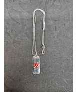 Medical Alert ID Necklace - For Men or Women, NO Engraving - $9.49