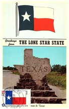 1976 Maxim Postcard Texas Flag Greetings From The Lone Star State Bicentennial - £12.01 GBP