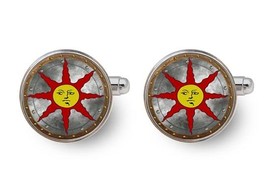 Warriors of Sunlight,Dark Souls cufflinks,praise the sun,Sun Bro,gaming cufflink - £15.81 GBP