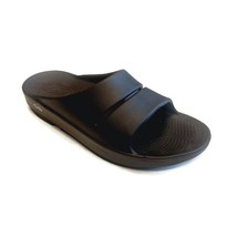 OOFOS Ooahh Recovery Slide Pool Sandal Black Mens Size 6 Womens Size 8 - £56.79 GBP