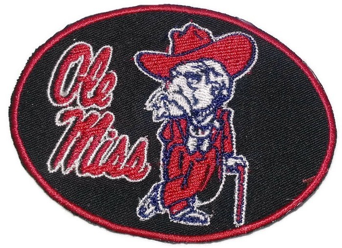 Mississippi Rebels(Ole Miss) logo Iron On Patch