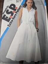 UNCUT SEWING PATTERN SIMPLICITY 5690 10-12-14 EXTRA SURE DRESS &amp; SASH RA... - $9.48