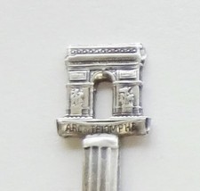 Collector Souvenir Spoon France Paris Arch of Triumph Arc de Triomphe Figural - £11.79 GBP