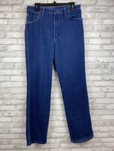 Wrangler Mens Blue Denim Jeans Size 34 X 32 Regular Fit (Actual 32 X 30) - £16.13 GBP