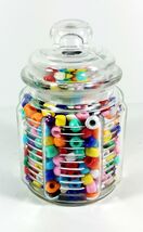 Candy Jar 8oz Glass with Airtight Lid Collectible Container Kitchen Deco... - $11.00