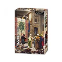 LaModaHome 1500 Piece The Carpet Merchant Art Collection Jigsaw Puzzle for Famil - £25.77 GBP