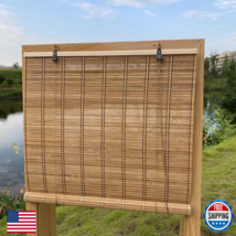 Xiuxiu Bamboo Roller Shades Roman Shades For Window Roll Up Blinds For Home - $171.97