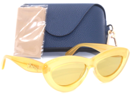 New Loewe Lw 40096I 39J Transparent Honey Gold W/YELLOW Lenses Sunglasses 54-14 - £449.82 GBP