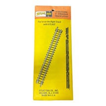 Atlas N Gauge (Scale) 6-Sections 5&quot; Straight Track #2501 New In Paper Pa... - £6.30 GBP