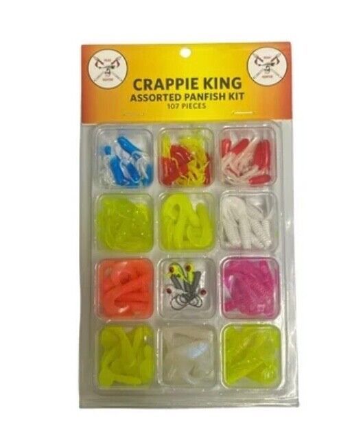 Head Hunter Crappie King Assorted Panfish Fish Lure Kit, 107 Pieces Total - $16.95