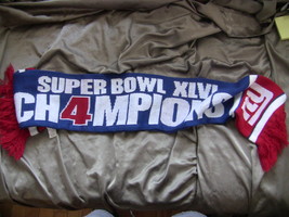 NY Giants XLVI Super Bowl Champs Scarf - $10.00