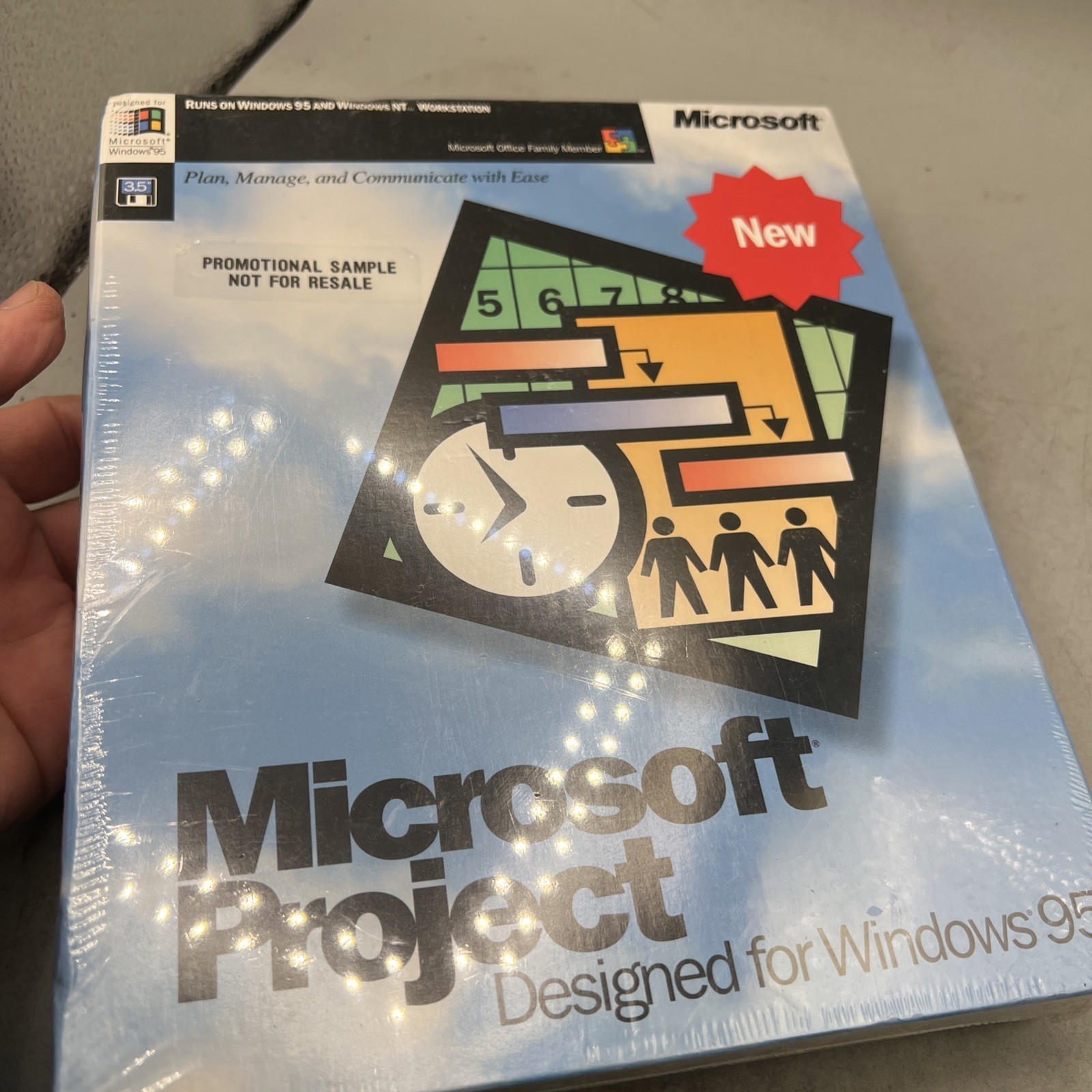 Microsoft  Project ~ Designed For Windows 95 ~ New Sealed Item image 5