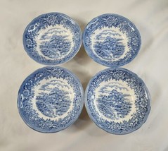 English Village by Salem China Co. Olde Staffordshire 4 Fruit Berry Sauce Bowls - £15.13 GBP