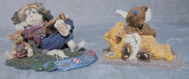 Lot of 2 The Boyds Bears &amp; Friends Purrstone Collection &amp; Teddy Angels Figurines - £7.73 GBP