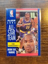 1991-1992 Fleer #216 Tim Hardaway All Star Team - Golden State Warriors - NBA - £1.98 GBP