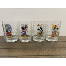 2000 McDonalds 4 Walt Disney World Celebration 3D Collectible Glass Set 12OZ EUC - £17.92 GBP