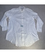 Lorenzo Uomo White Long Sleeve Dress Shirt Mens 16 1/2 32/33 New With Tags - £30.05 GBP