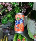 Handmade ORANGE FANTA BAUBLE car hanger HANGING decoration XMAS tree GIF... - $12.55