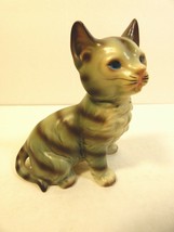 Vintage cute Cat Kitten Figurine made in Japan 4.25&quot; tall - £14.01 GBP