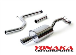 Yonaka 2.5&quot; Piping 06-11 Honda Civic 2DR Coupe Cat back Exhaust Si FG2 2.0L - £292.38 GBP