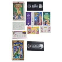 Disney Masterpiece Peter Pan &amp; Bambi Fully Restored Limited Edition VHS - $7.70